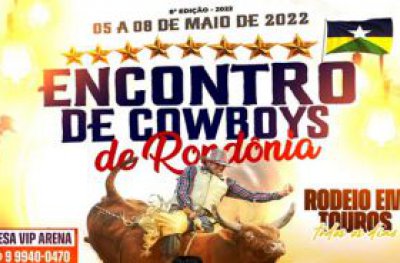 8° Encontro de Cowboys de Rondônia acontece de 05 e 08 de maio, em Ouro Preto do Oeste