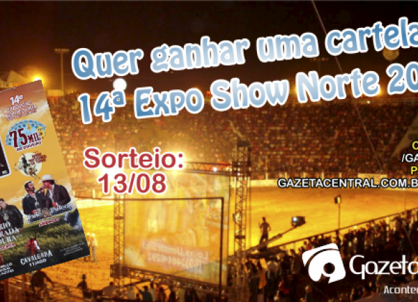 Promoo Cartela da Expo Show Norte 2018